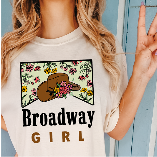 Broadway Girl - Floral - Nashville T-Shirt