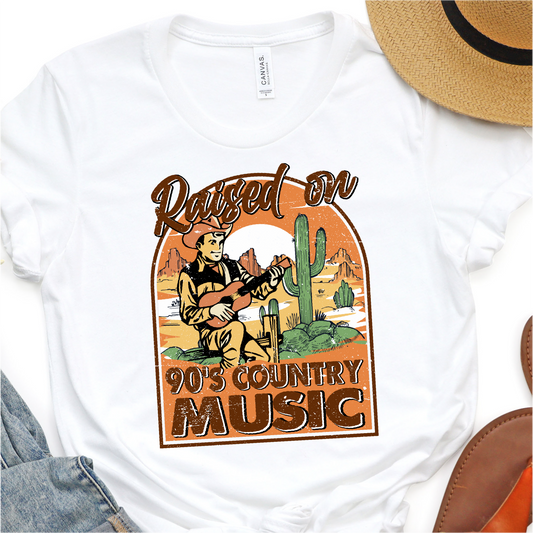 Raised On 90s Country Music - Nashville T-Shirt
