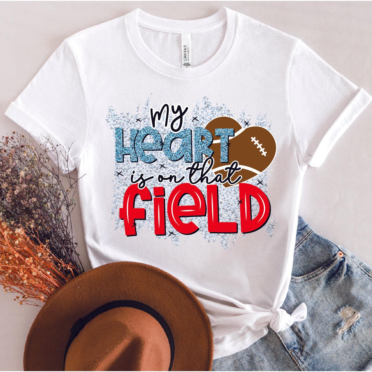 My Heart Is On That Field DTF Transfer - Nashville Design House